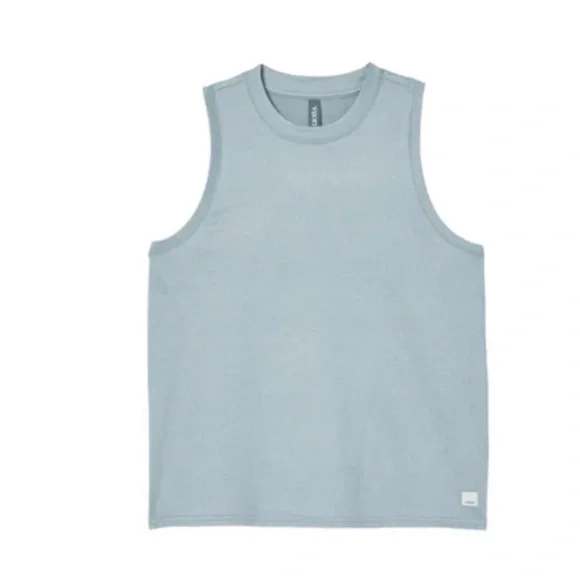 Vuori Pistachio Heather Size Small Long Energy Tank Top - Picture 2 of 6